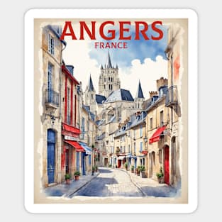 Angers France Vintage Travel Poster Tourism Magnet